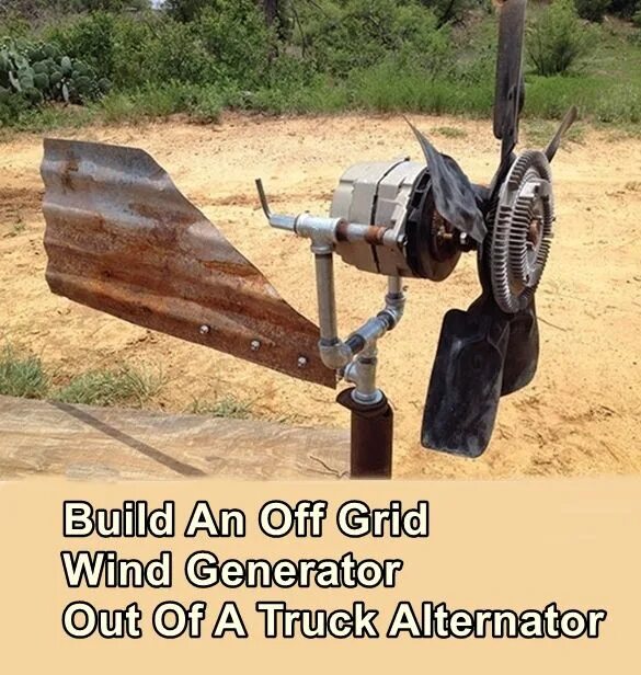 Полезные самоделки своими руками видео Build An Off Grid Wind Generator Out Of A Truck Alternator Diy wind turbine, Win