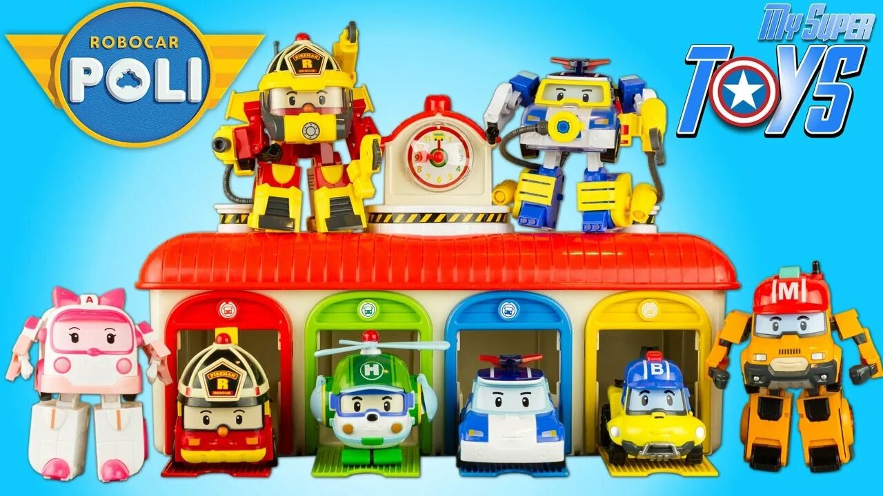 Поли робокар герои фото Robocar Poli Whole Collection Transforming Robots Review Toys For Kids 로보카 폴리 - 