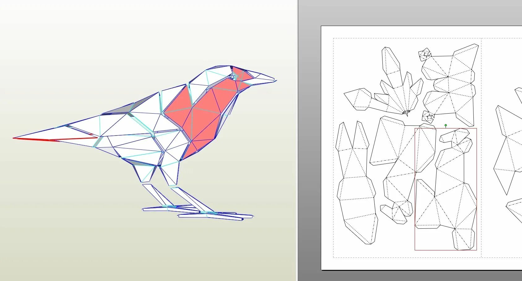 Полигональные фигуры выкройки скачать Papercraft raven Paper crafts, Papercraft templates, Origami dragon