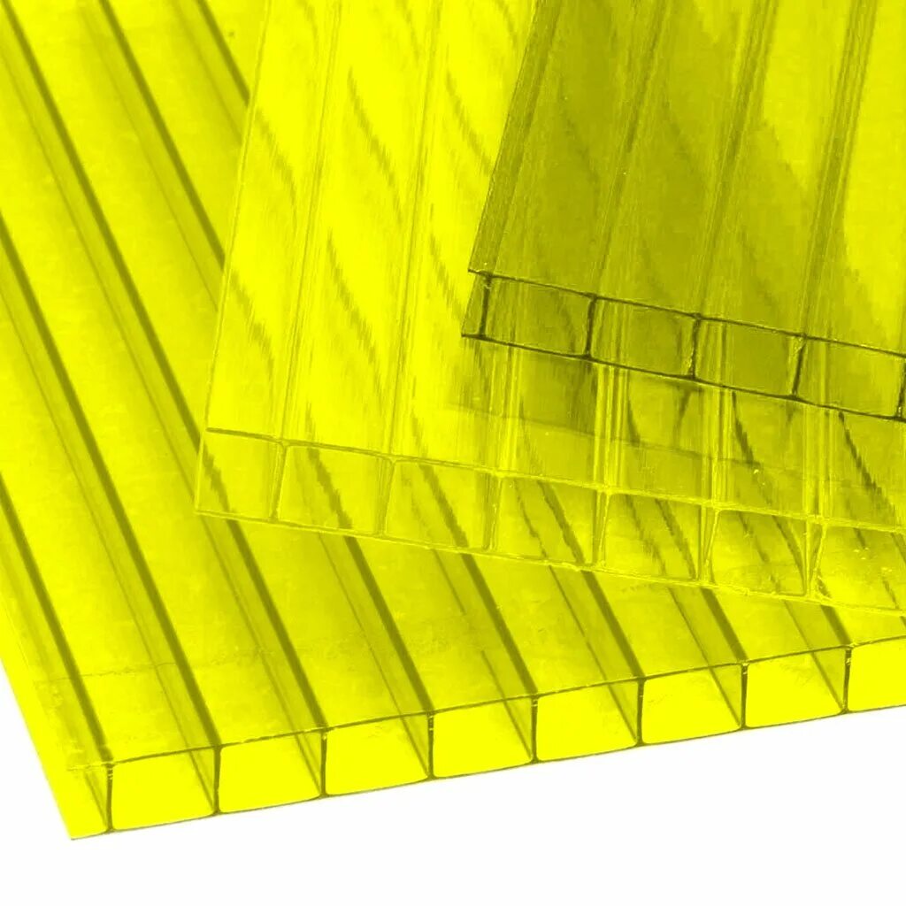 Поликарбонат желтый фото Поликарбонат 12х2.1 м, желтый, 4 мм, цена за погонный метр в Старом Осколе: цены