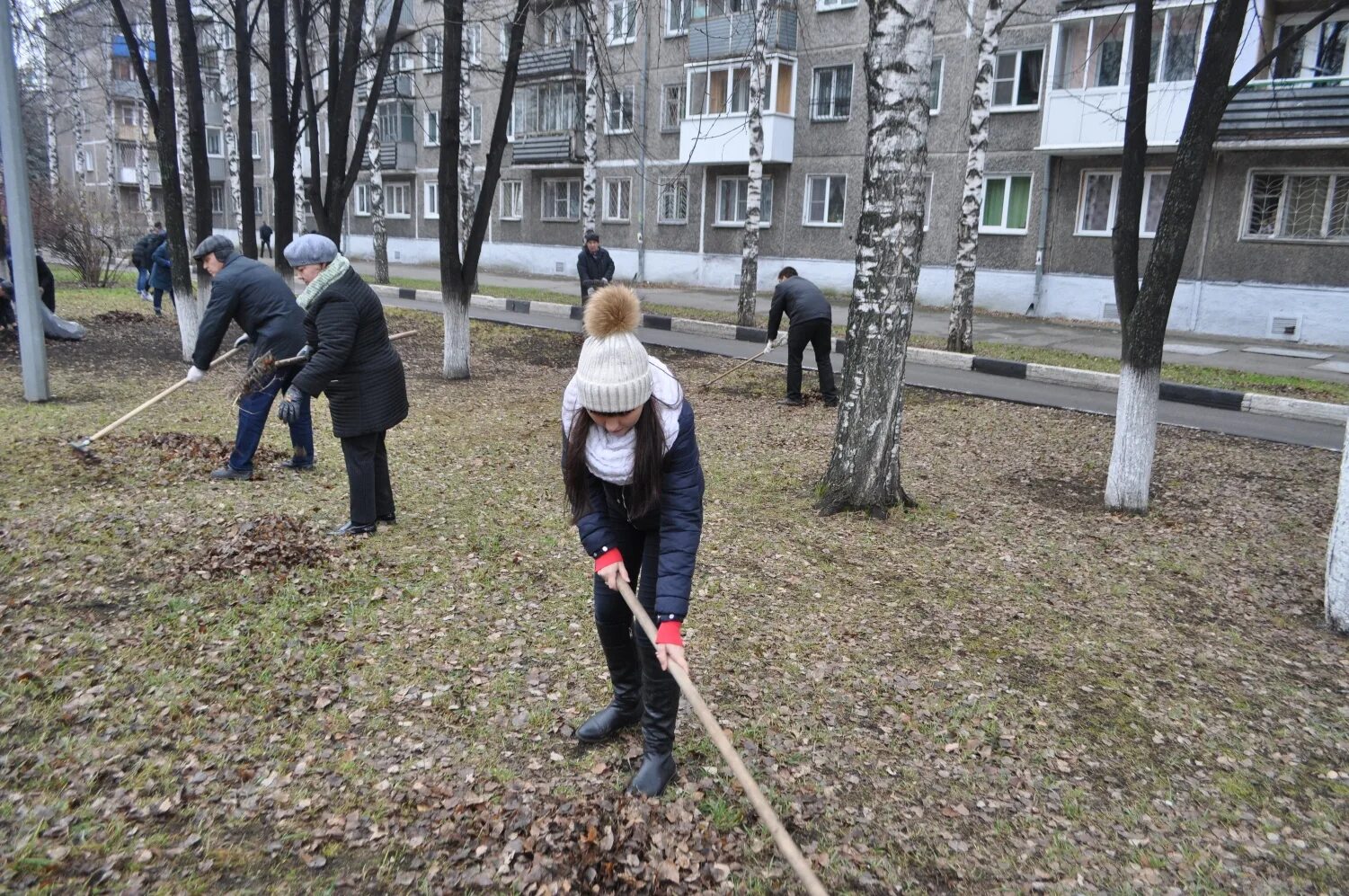 Поликлиника 3 прокопьевск субботник фото Сотрудники Комитета ЖКХ и Дирекции ЖКХ приняли участие в общегородском субботник