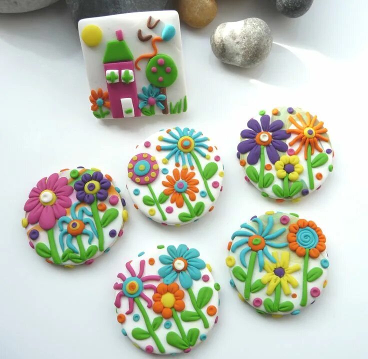 Полимерная глина для лепки поделки фото polymer clay charms collection - Google Search Seramik, Fimo, Hamur