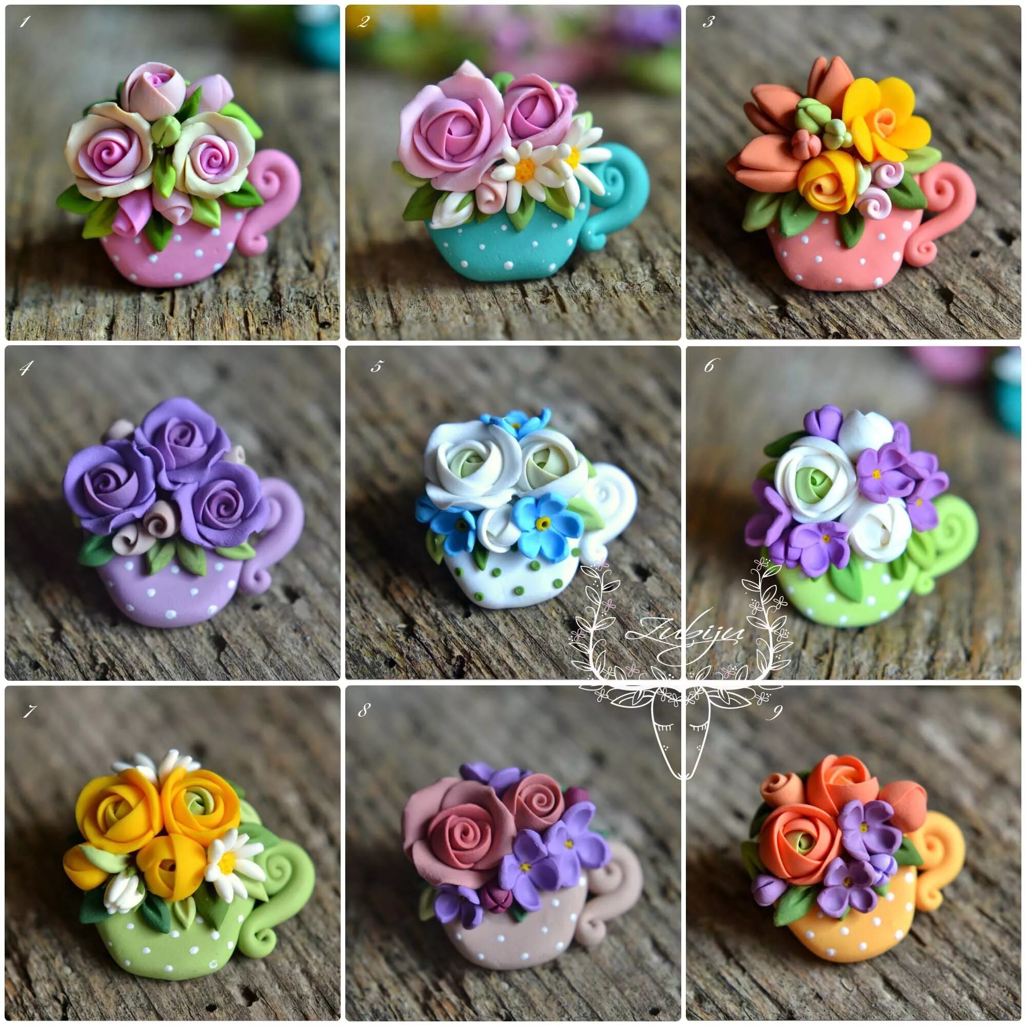 Полимерная глина мастер класс фото martisoare Polymer clay embroidery, Polymer clay flowers, Polymer clay crafts