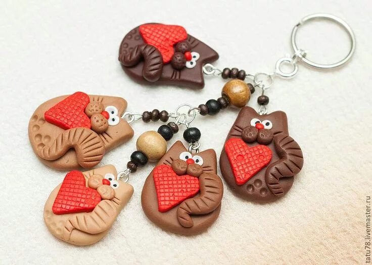 Полимерная глина поделки своими руками фото Pin by Svoij Mir on лепка Keychain, Polymer clay jewelry, Clay jewelry