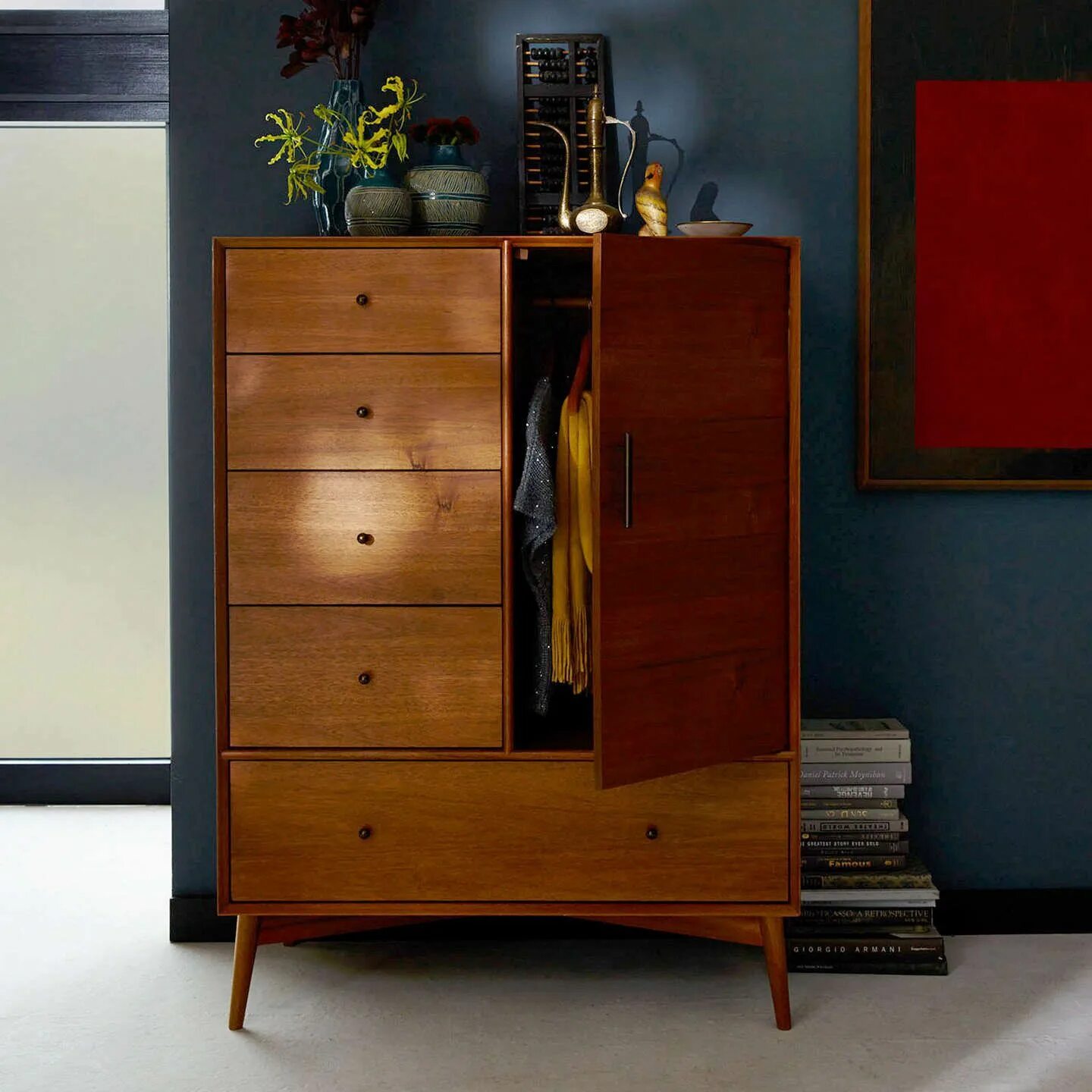 Полированная мебель в интерьере Buywest elm Mid-Century Chifforobe, Acorn Online at johnlewis.com Mid century mo