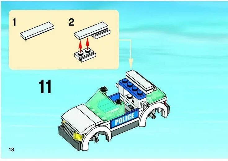 Полицейская машина инструкция по сборке City Police Rescue - Police Headquarters Lego 7744 Lego instructions, Lego city 