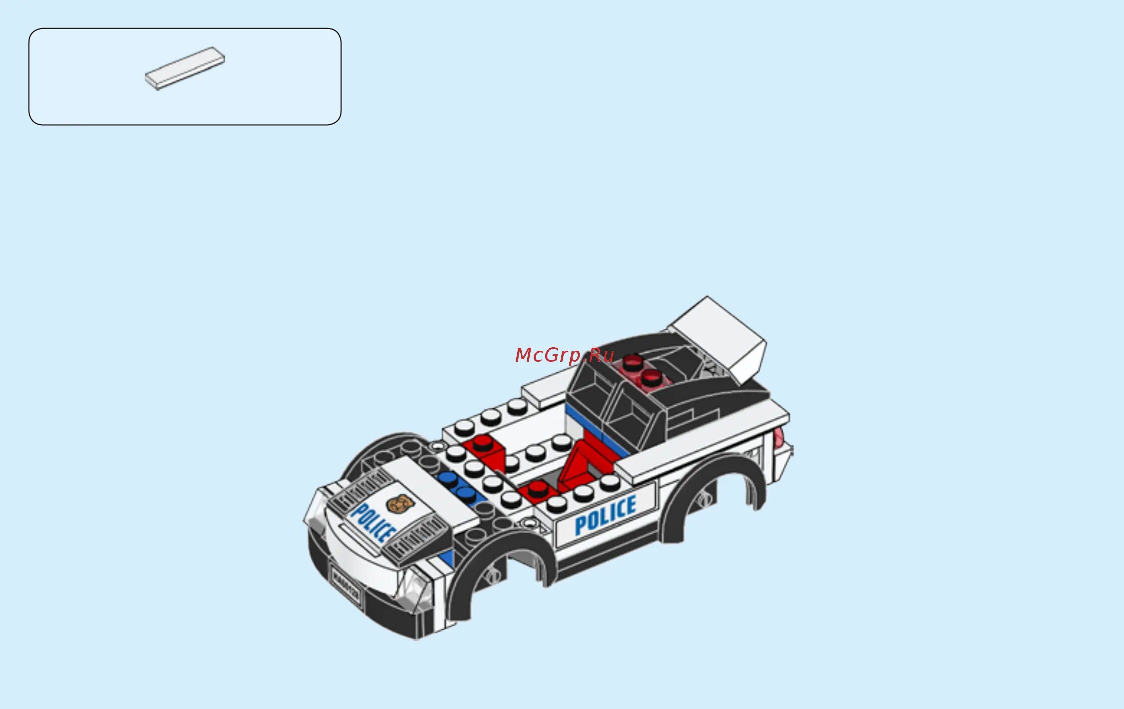 Полицейская машина инструкция по сборке Lego city полицейская погоня Инструкция по эксплуатации онлайн 34/40 156510