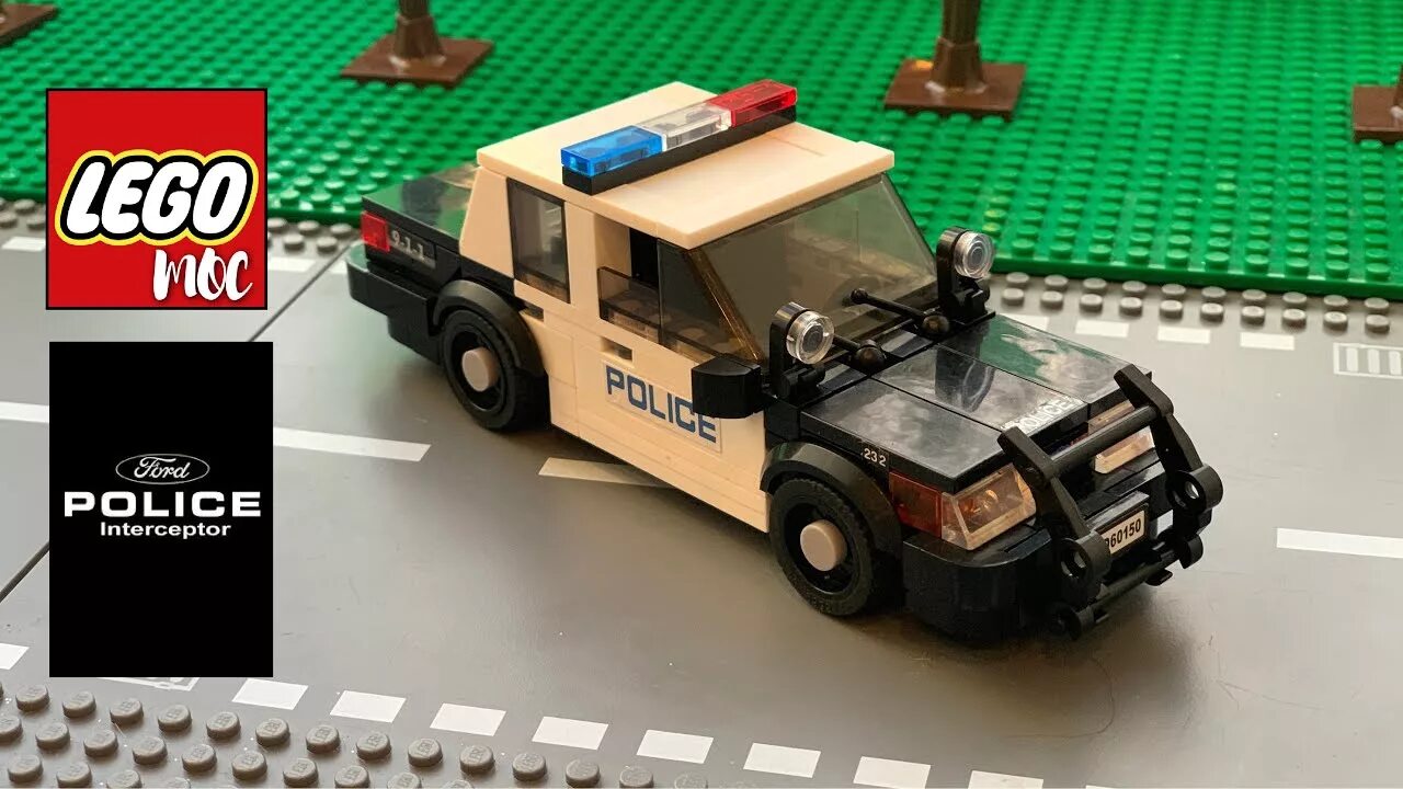 Полицейская машина самоделка LEGO Ford Crown Victoria Police Interceptor MOC# 19 - YouTube