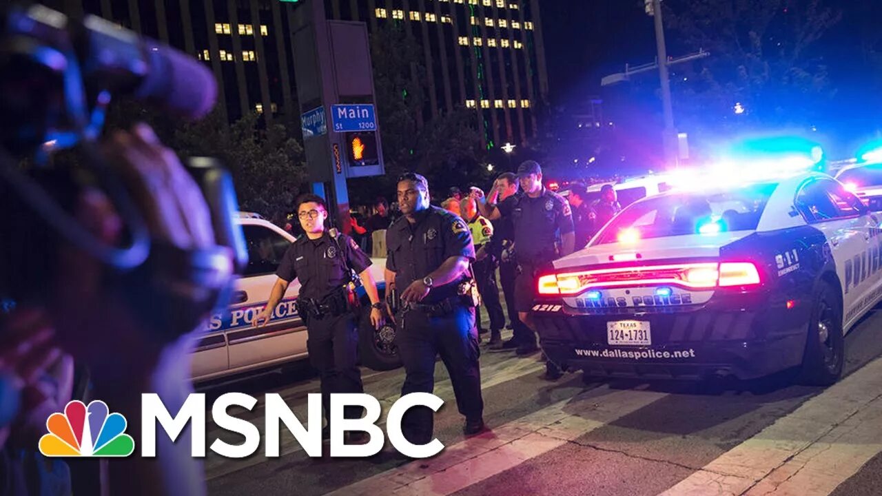 Полицейский ночью фото Five Police Officers Killed In Dallas, Six Wounded Morning Joe MSNBC - YouTube