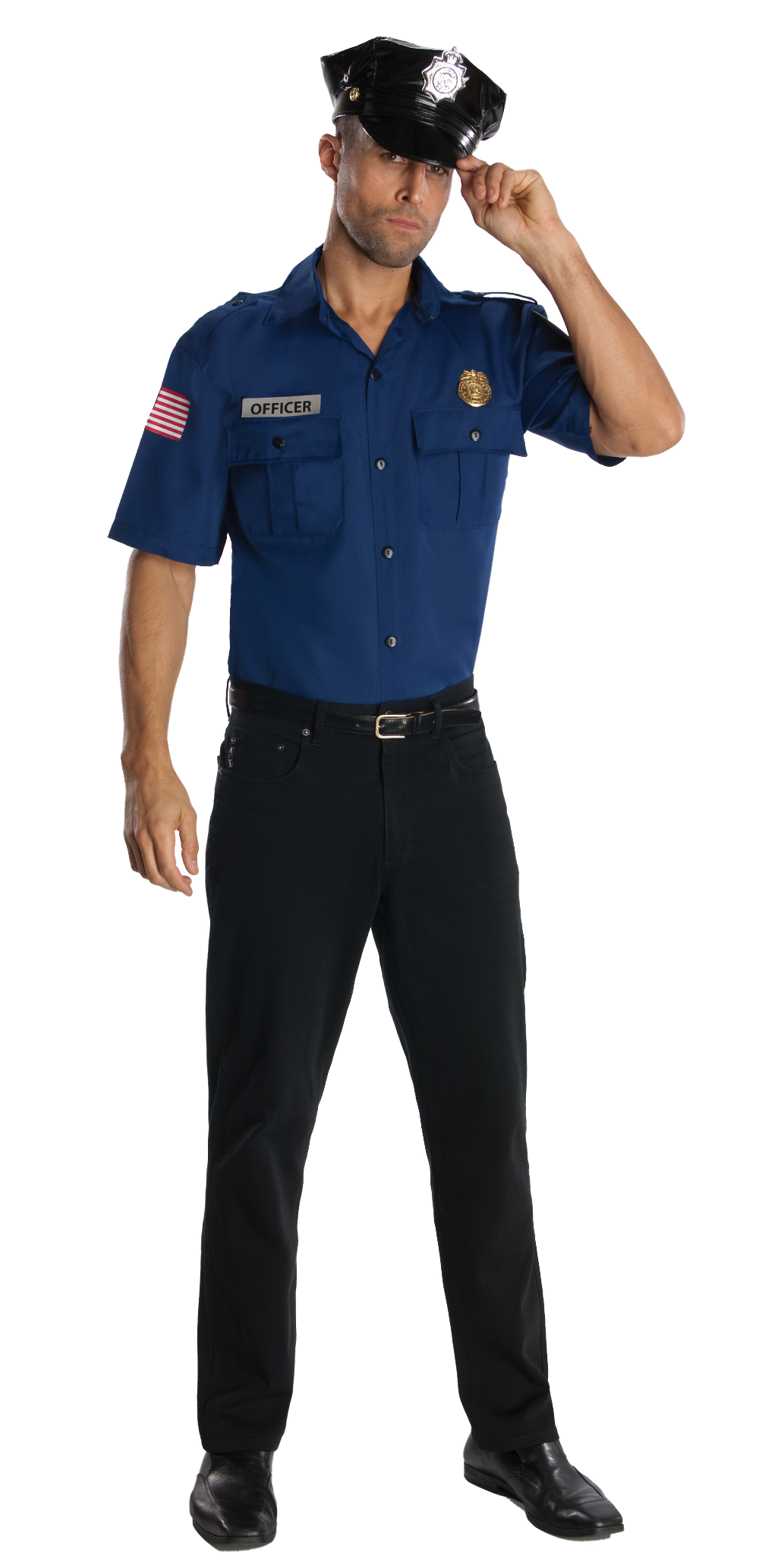 Полицейский одежда фото Adult Police Officer Halloween Costume M, Blue - Walmart.com