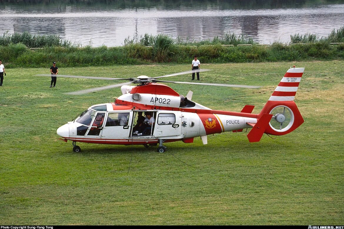 Полицейский самолет фото Eurocopter AS-365N-2 Dauphin 2 - Taiwan - Police Aviation Photo #0380503 Airline