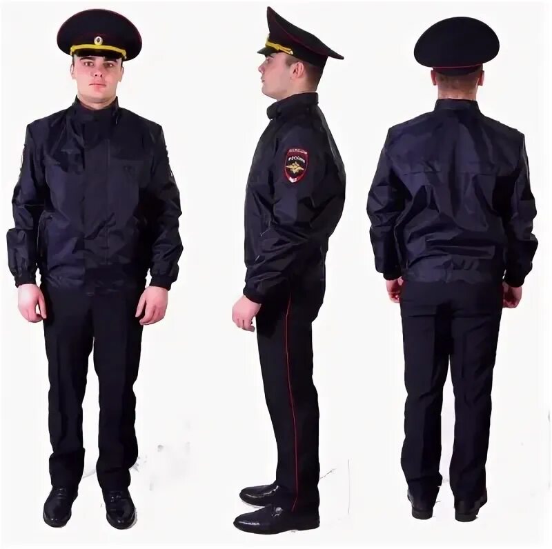 Полиция форма одежды фото Куртка-ветровка полицейского на резинке (плащевка)