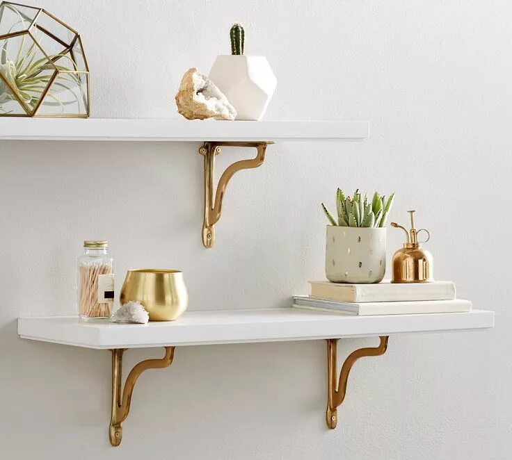 Полка на стену декор This Just-Released PB Collab Is All About the Entryway Floating shelves living r