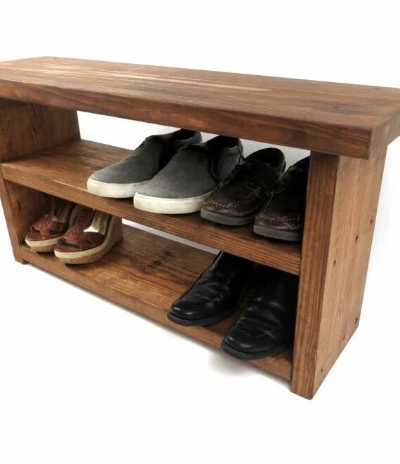 Полка под обувь своими руками фото Entryway Bench Shoe Bench Storage Benchentry Benchshoe - Etsy