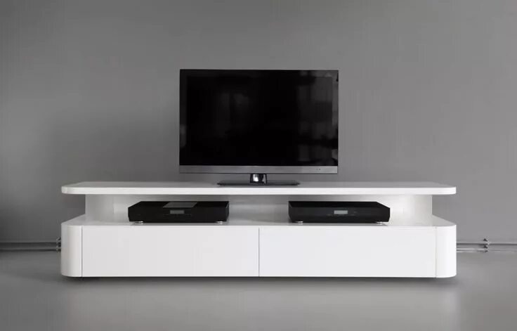 Полка под телевизор фото Meuble TV design - Studio de création de meubles RKNL System furniture, Tv stand