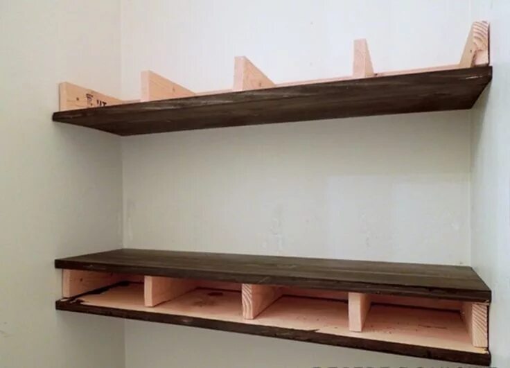 Полка самоделка Cómo hacer con 15 dólares una estantería que parece de diseño Floating shelves d