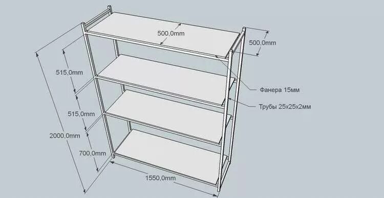 Полка своими руками схема Схемы и чертежи напольных полок для обуви