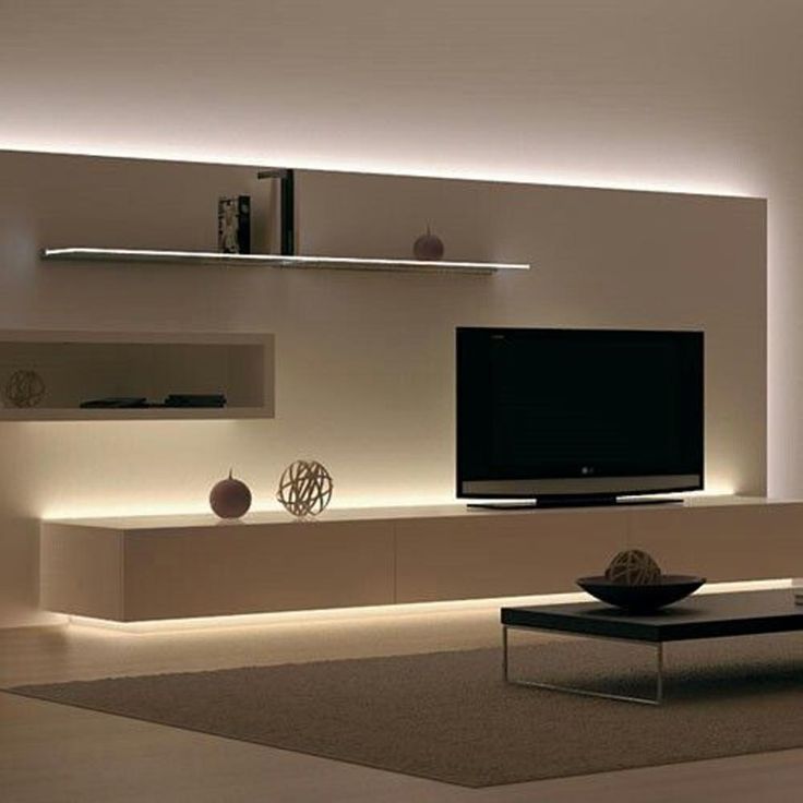 Полка в гостиную в современном стиле фото Minimalist TV Unit Living room tv wall, Living room tv stand, Living room design