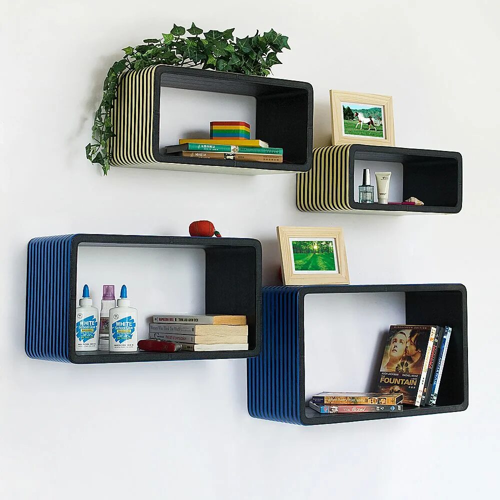 Полки для книг на стену фото Thick Floating Shelves Floating shelves, Floating shelf decor, Floating shelves 