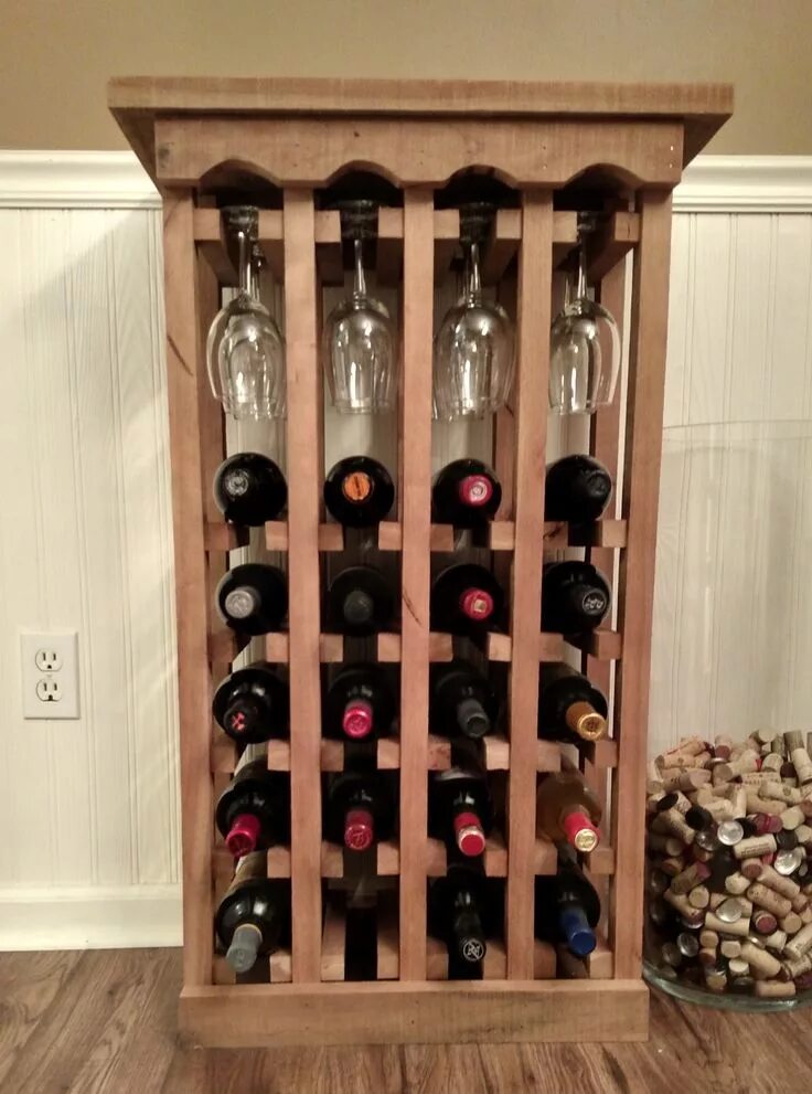 Полки для вина фото How To Build This Simple Wine Rack - From Pallets! Pallet wine rack, Wine rack p