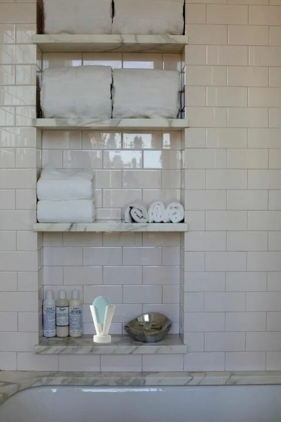 Полки из плитки фото Built in shelves Shower niche, Bathroom inspiration, Bathrooms remodel