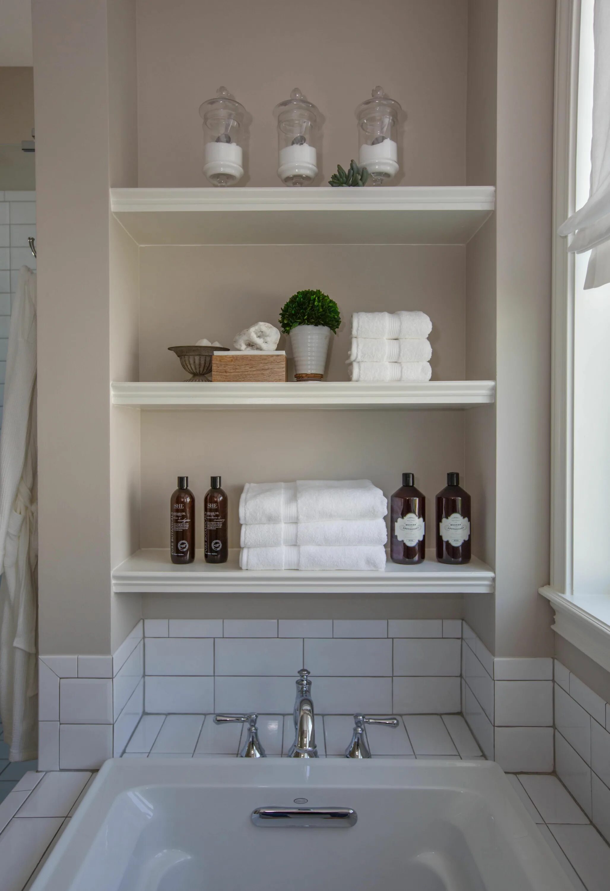 Полки из плитки фото So creative bathroom storage ideas. #DIY #HomeIdeas #HomeDecor #Bathroom #Bathro