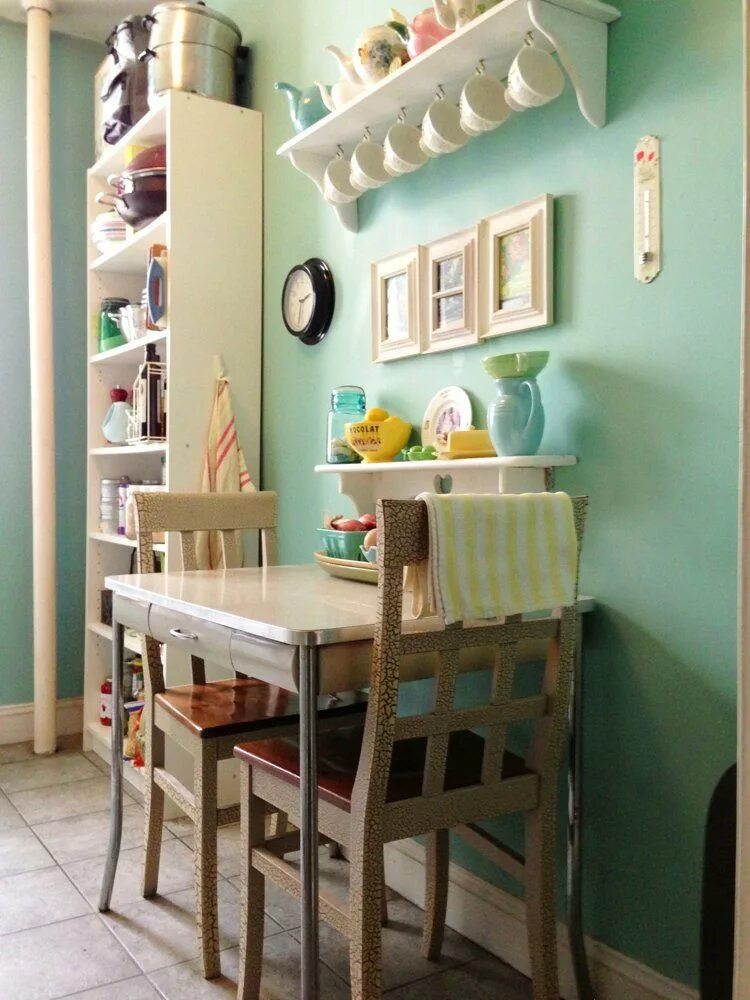 Полки кухне над столом фото small kitchen table storage OFF-71