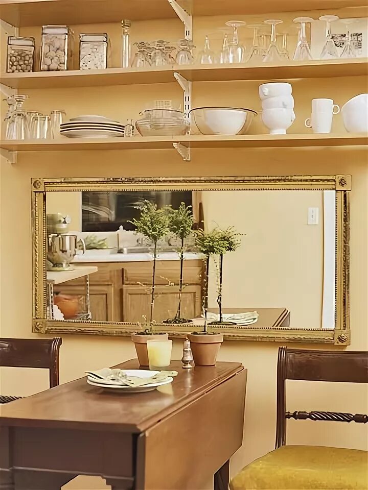 Полки кухне над столом фото Creative Kitchen Storage Ideas