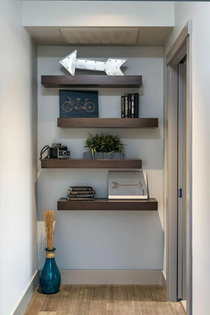 Полки на стену в прихожую фото 66 Ways to Decorate With Floating Shelves Floating shelves, Floating shelf decor