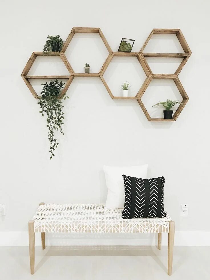 Полки соты на стену в интерьере Hexagone étagères Étagère en nid dabeille Flottant Etsy Honeycomb shelves, Apart