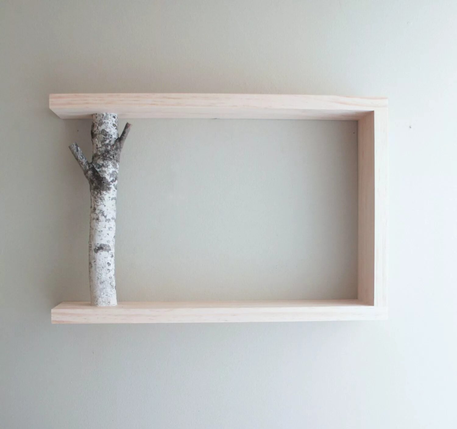 Полки своими руками фото White Birch Forest Wall Art/Shelf - 壁