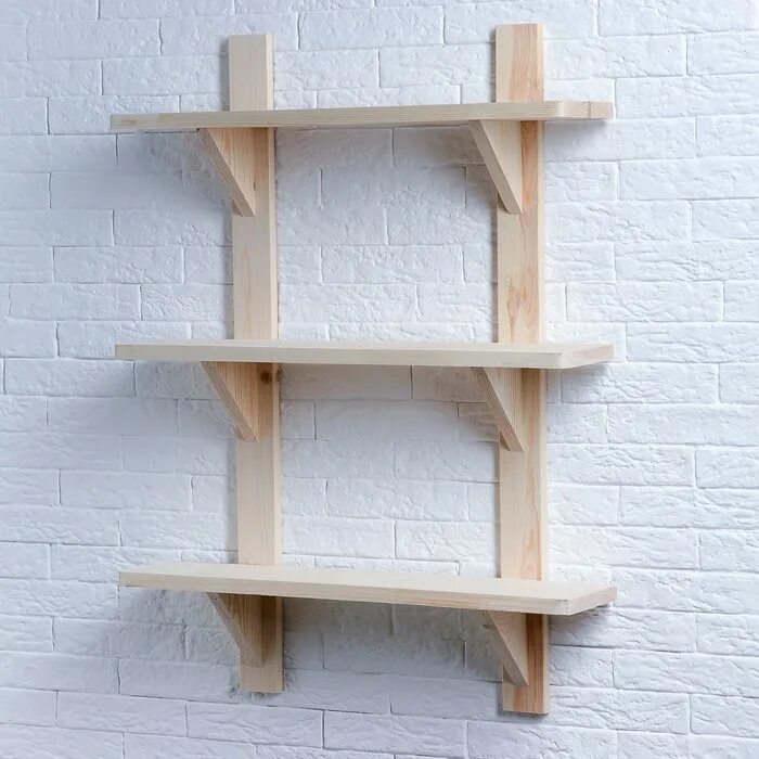 Bookshelf Scandinavian Style - strong and easy to build Bücherregal für Wandmont