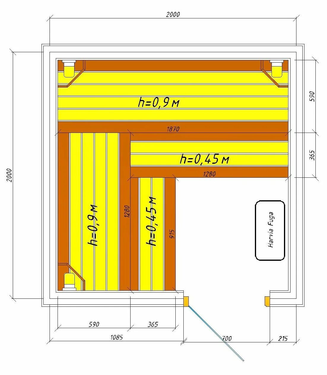 Полки угловые в бане чертеж размеры Какой должна быть высота полков в бане и ширина: оптимальные размеры Сауна, Пари