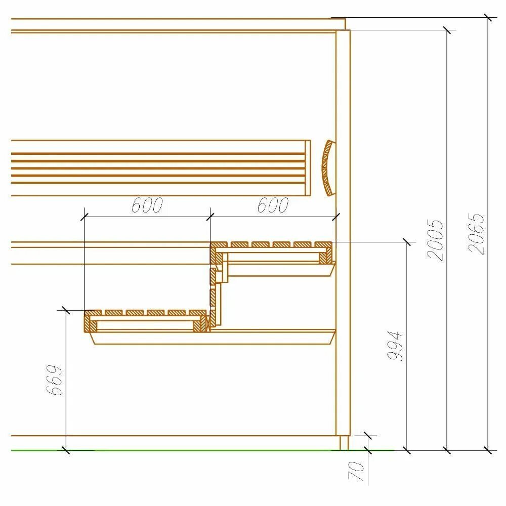 Полки в бане в парилке размеры чертеж Ширина полога в парной: 2 тыс изображений найдено в Яндекс.Картинках Паровые душ