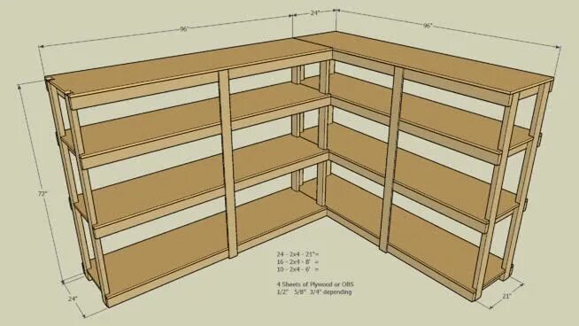 Полки в гараж своими руками чертежи 3D Warehouse Diy storage shelves, Basement storage shelves, Basement storage