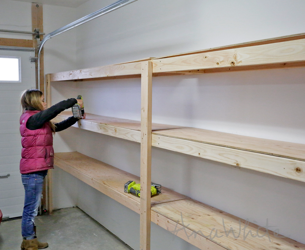 Полки в гараже своими руками варианты фото How to Build Shelving in a Garage - Three Ways Garage storage shelves diy, Diy s