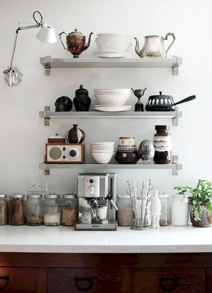 Полки в интерьере кухни 25 Amazing Kitchen Shelves Ideas for a Beautifully Organized Space