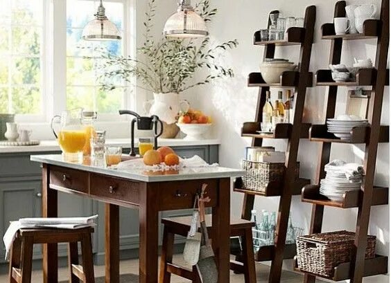 Полки в интерьере кухни Dining room small, Small kitchen tables, Small dining