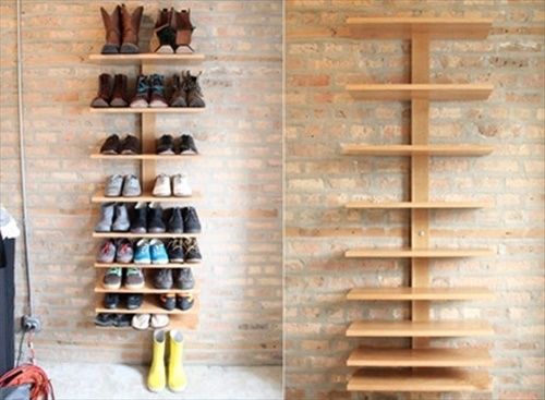 Полки в прихожую своими руками фото The Most Amazing diy shoe rack ideas amazing diy shoe racks ideas diy craft proj