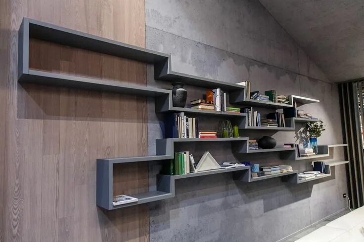 Полки в стене фото современный стиль Home Library Bookcase Ideas - So You Can Surround Yourself With Stories Modern s