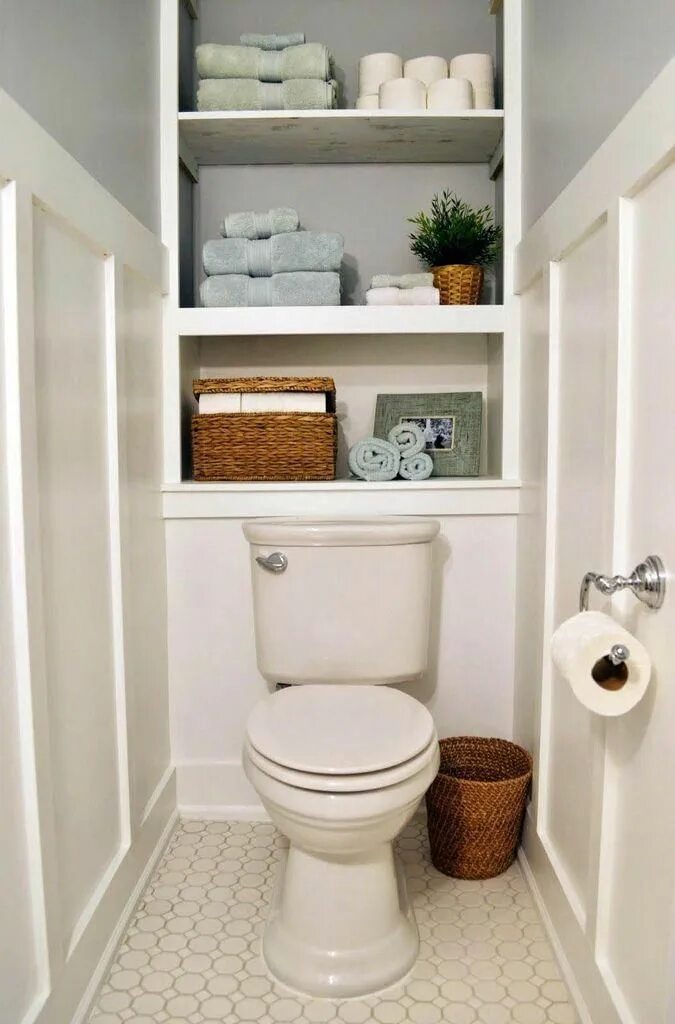 Полки в туалете за унитазом фото #bathroomshelves Small bathroom storage, Bathroom storage cabinet, Small bathroo