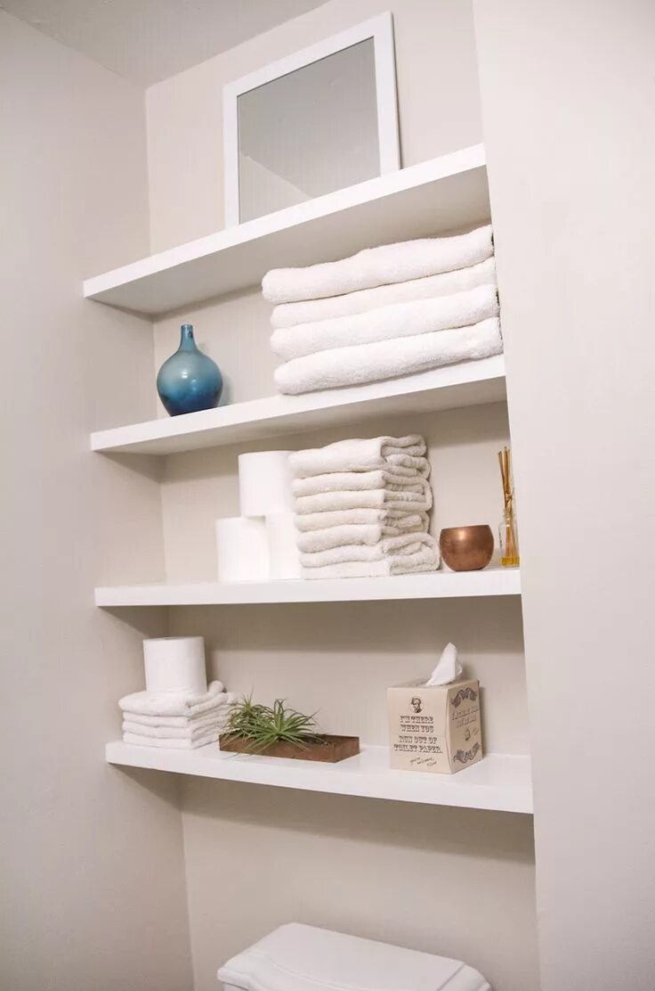 Полки в ванную комнату фото в интерьере 40 Floating Shelves for Every Room! - RenoGuide - Australian Renovation Ideas an