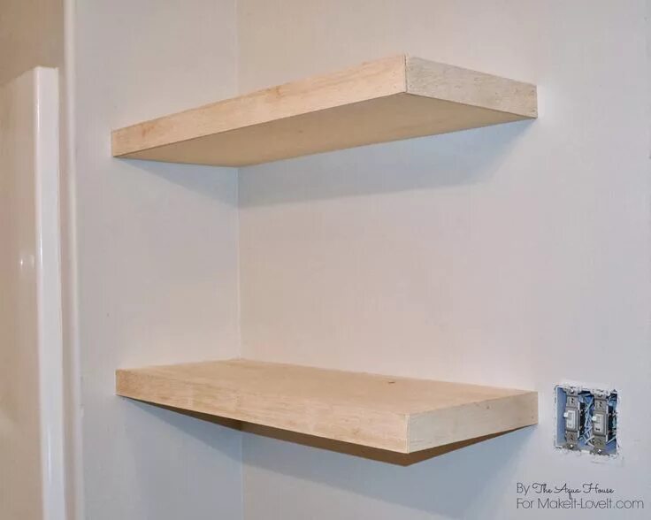 Полку на стену своими руками фото DIY Floating Shelves......a great storage solution! Estantes flotantes, Estantes