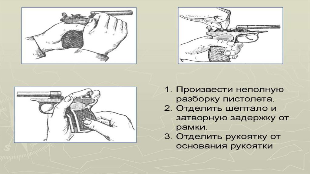 Полная разборка пм порядок действий в картинках Выполнение норматива неполная разборка пм: найдено 85 изображений