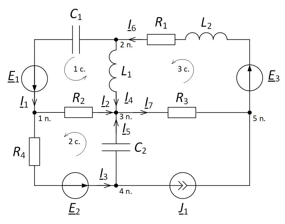 Полная схема электрической цепи Calculation of electrical circuits according to Kirchhoff's laws FaultAn.ru