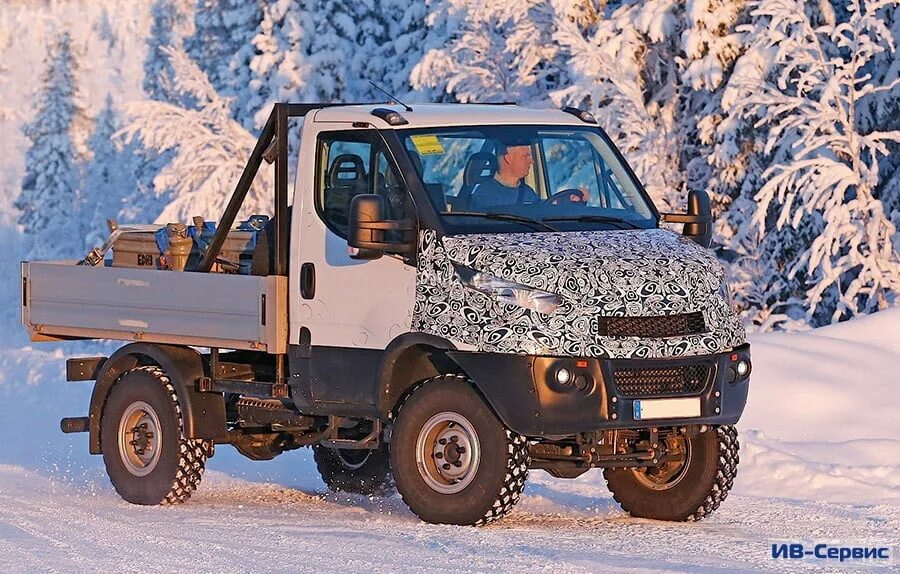 Полноприводные автомобили фото Концерн Iveco представил обновленный грузовик Daily 4x4 - ИВ-Сервис официальный 