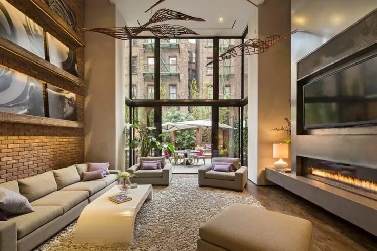 Полный дизайн дома 80 Washington Place, Greenwich Village by William Rainero HomeDSGN Townhouse int