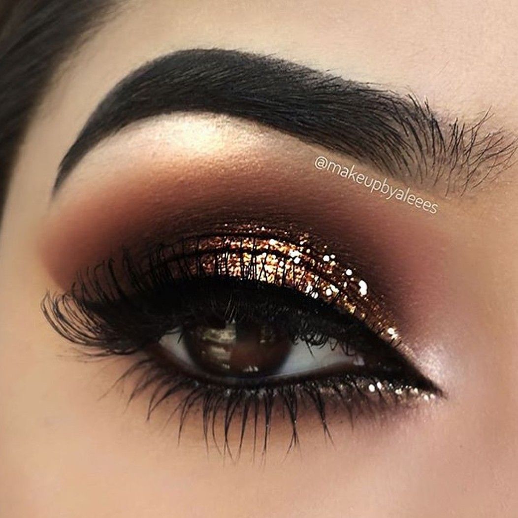 Полный макияж для карих глаз Pin on Photography Sparkly makeup, Gold eye makeup, Eye makeup tips