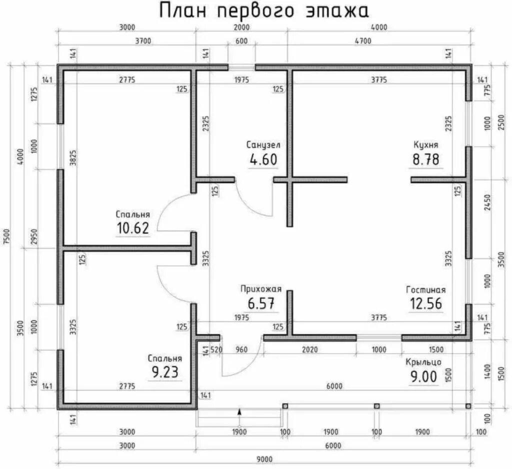 Полный план дома с чертежами и размерами Как рассчитать необходимое количество газобетонных блоков для строительства дома