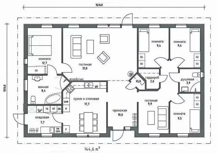 Полный план дома с чертежами и размерами Plan doma фото - DelaDom.ru